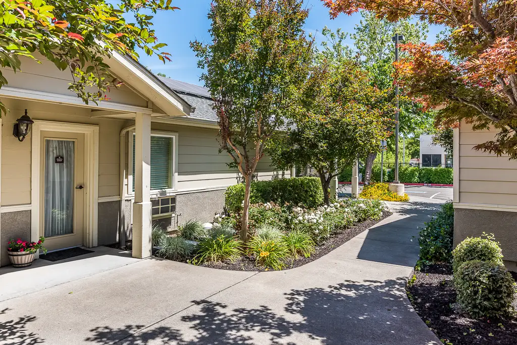 Walking Path Between Cottages Walking Path Between Cottages